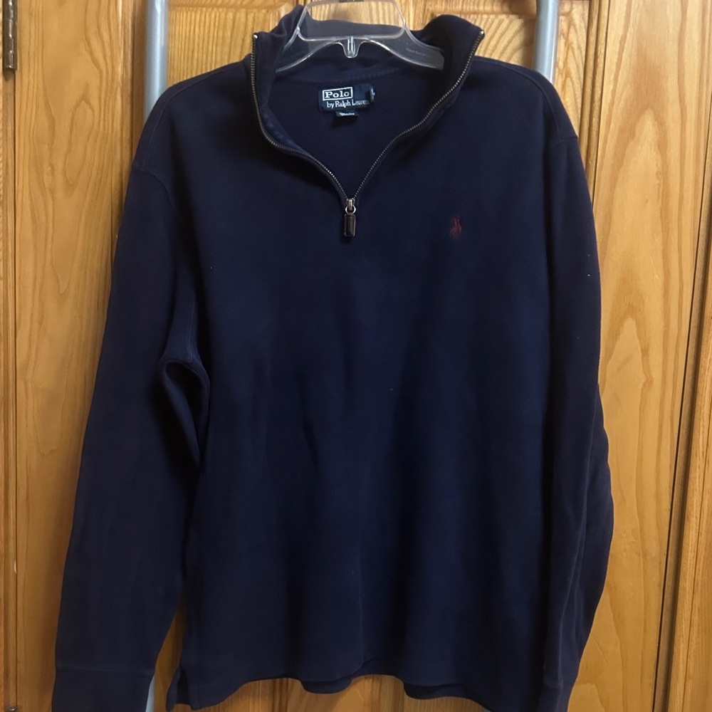 Polo by Ralph Lauren Navy Half-Zip Pullover Sweater